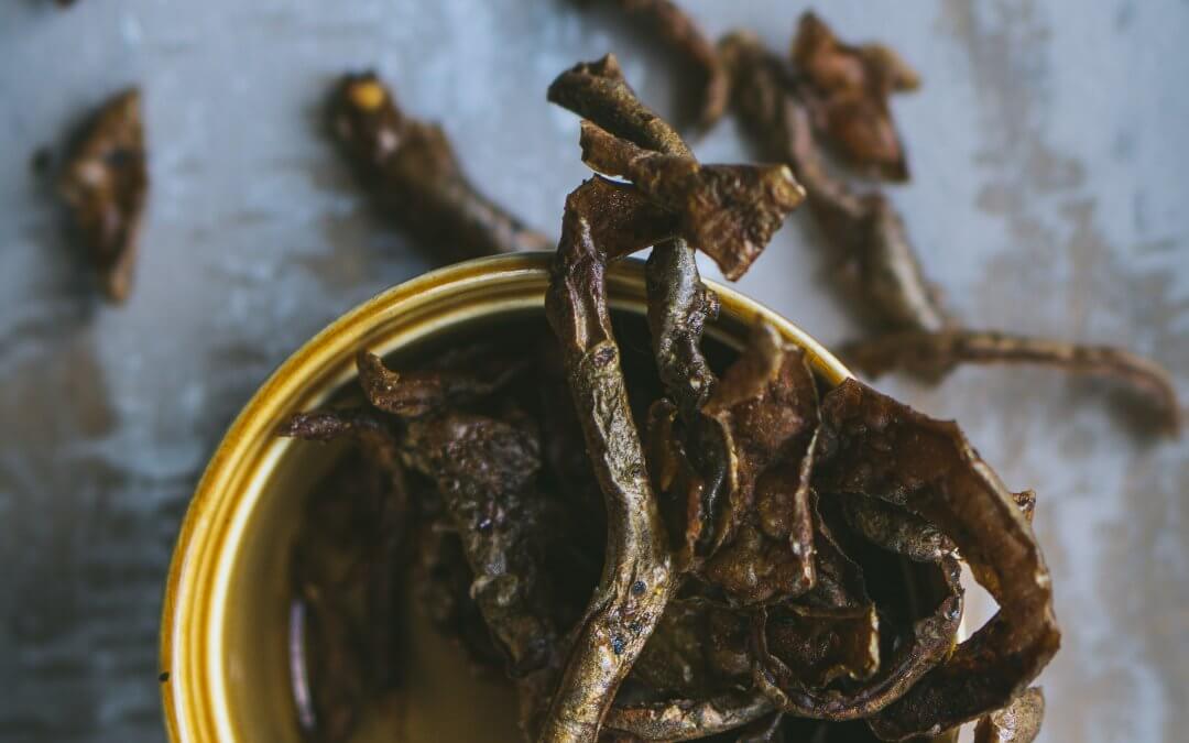 Aardappel schillen chips
