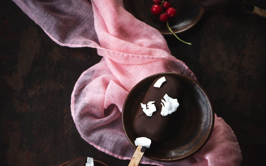 Plantaardige Chocolade kokos ‘ijsjes’