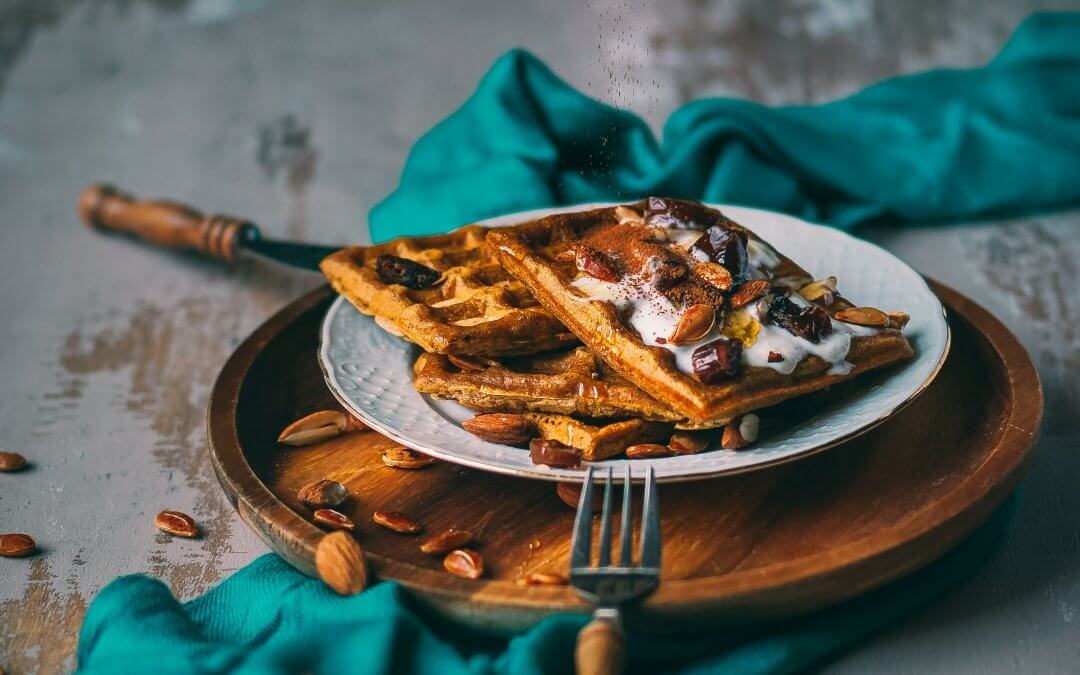 Pompoen wafels met herfst kruiden