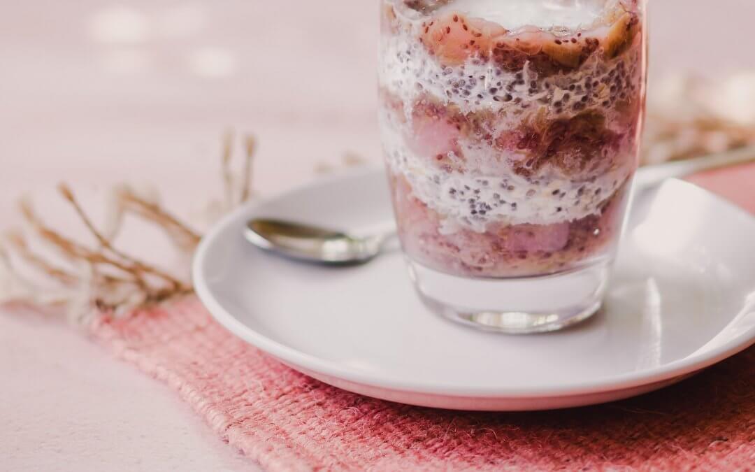 Rabarber jam met chia zaadjes
