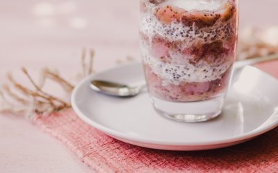 Rabarber jam met chia zaadjes